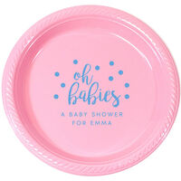 Confetti Dots Oh Babies Plastic Plates