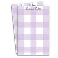 Lavender Buffalo Check Notepads