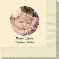 Design Your Own Full Color Christening Photo Napkins