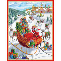 Santa Sleigh Holiday Cards