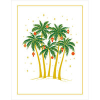 Embossed Christmas Palms Holiday Cards