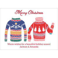 Ugly Sweaters Flat Holiday Cards