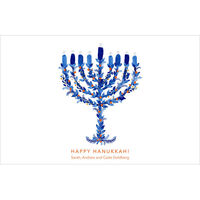 White Menorah Placemats