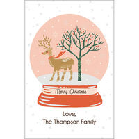 Snow Globe Flat Gift Enclosures