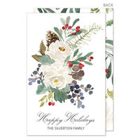 Christmas Floral Flat Gift Enclosures