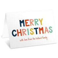 Colorful Christmas Folded Gift Enclosures