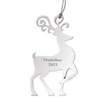 Personalized Reindeer Shaped Ornament