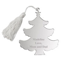 Personalized Christmas Tree Shaped Ornament