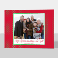 St. Gall Swiss Red Foil Flat Photo Cards