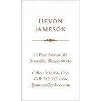 Jameson Letterpress Contact Cards
