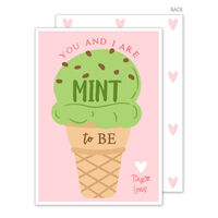 Mint to Be Valentine Exchange Cards