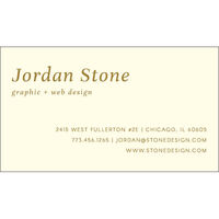 Stone Business Cards - Raised Ink