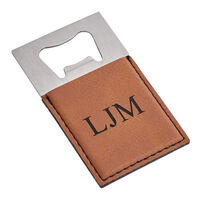 Caramel Leatherette Bottle Opener