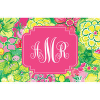 Bouquet de Fleurs Monogram Flat Gift Enclosures