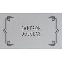 Deco Border Double Sided Shimmer Contact Cards