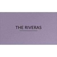 Family Name Double Sided Shimmer Contact Cards