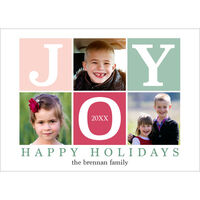 Blocks of Joy Multi Holiday Photo Cards