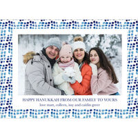 Shades of Blue Speckles Photo Cards