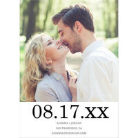 Large Date Photo Save the Date Cards