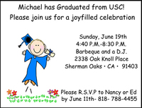 Joyful Graduation Invite for Boys or Girls