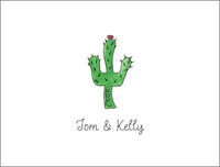 Blooming Cactus Foldover Note Cards