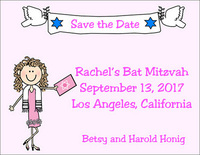 Bat Mitzvah Save the Date Announcements