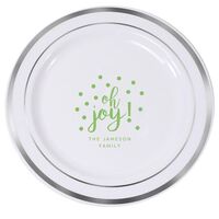 Confetti Dots Oh Joy Premium Banded Plastic Plates