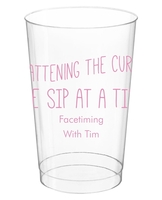 Flattening The Curve Clear Plastic Cups