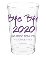 Studio Bye Bye 2020 Clear Plastic Cups