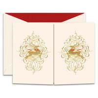 Leaping Reindeer Folded Holiday Cards