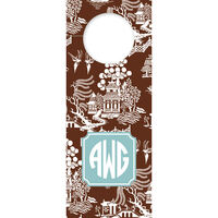 Chocolate Chinoiserie Wine Tags