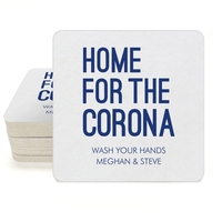 Home For The Corona Square Coasters