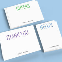 Cheerful Greetings Flat Note Card Collection