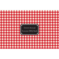 Red Gingham Check Placemats
