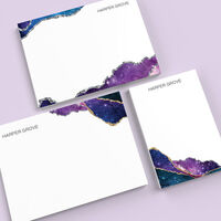 Stylish Agate Flat Note Card Collection